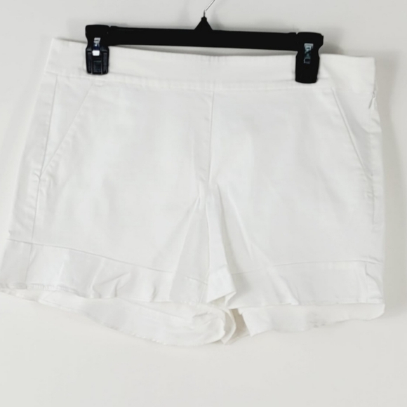 LOFT Blogger Fav Cotton White Shorts Size 6 Excellent Condition - Picture 2 of 8